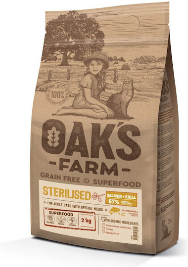 Grain Free Cat Adult Sterilised Salmon & Krill 400gr