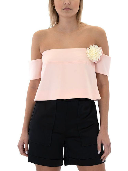 Γυναικεία Μπλούζα Strapless Ροζ