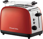 Russell Hobbs Toaster 2 Slots 1600W Red