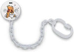 Nuk Chain Pacifier Disney Winnie made of Plastic White