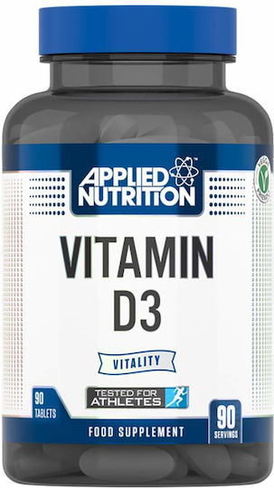 Applied Nutrition Vitamin D3 Витамин за Здравето на костите 90 Таблетки