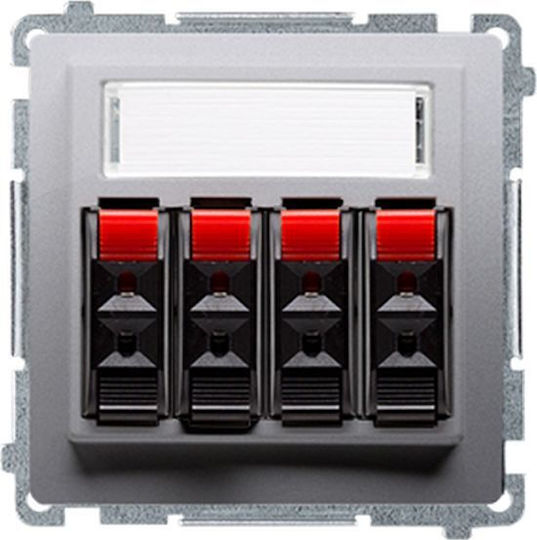 Kontakt-Simon Socket Speakers in Silver color BMGL34.01/43