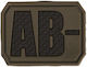 Mil-tec Blutgruppe 3D Low-Visibility PVC Patch Blutgruppe AB Khaki
