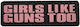 Mädchen mögen auch Waffen PVC Patch