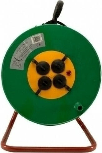 Cablu de prelungire 1 loc cu cablu de 25m Diametru 3 x 1.5mm² Verde