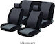 Autoline Car Cover Set 6pcs Velvet Velour-Jacquard Libercourt Black / Gray