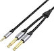 Vention Cable 6.3mm male - 3.5mm male 3m Γκρι BARHI
