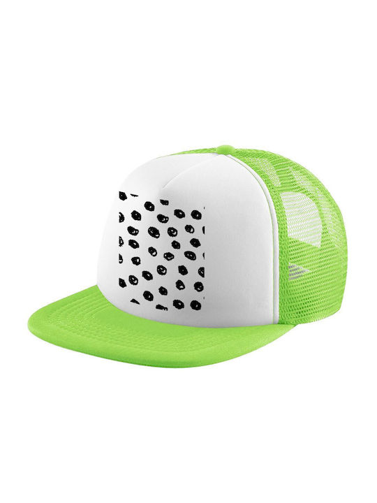 Koupakoupa Παιδικό Καπέλο Υφασμάτινο Doodle Dots Πράσινο