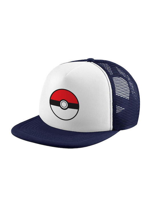 Koupakoupa Pălărie pentru Copii Tesatura Pokemon Ball Alb