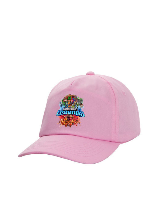 Koupakoupa Παιδικό Καπέλο Υφασμάτινο Minecraft Legends Ροζ