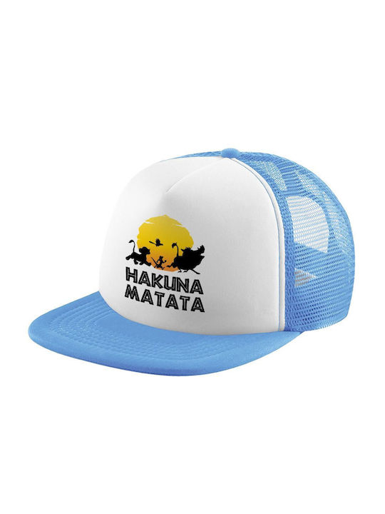 Koupakoupa Παιδικό Καπέλο Υφασμάτινο Hakuna Matata Γαλάζιο