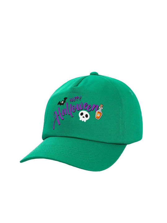 Koupakoupa Παιδικό Καπέλο Υφασμάτινο Happy Halloween (χαλοουίν) Πράσινο