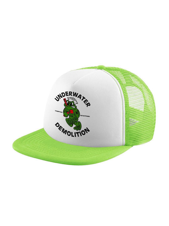 Koupakoupa Pălărie pentru Copii Tesatura Underwater Demolition Verde