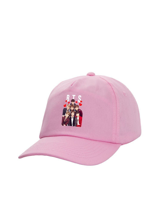 Koupakoupa Παιδικό Καπέλο Υφασμάτινο Bts Hearts Ροζ