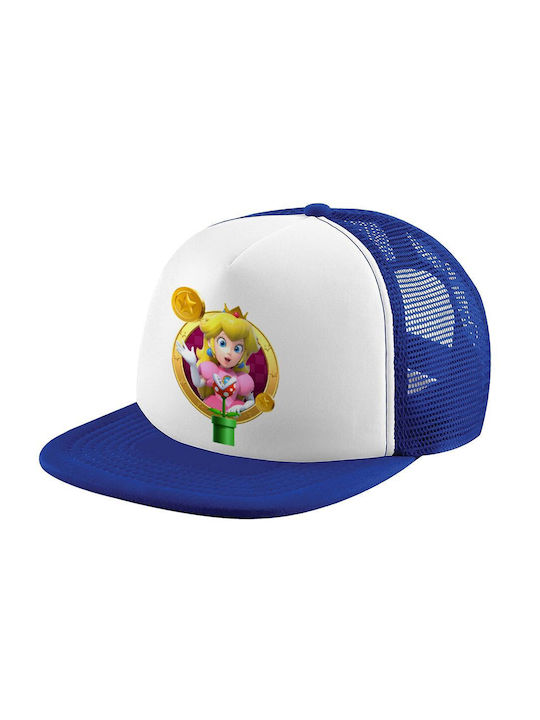 Koupakoupa Pălărie pentru Copii Tesatura Princess Peach Toadstool Alb