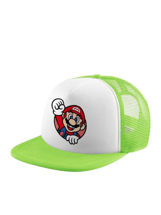 Koupakoupa Kids' Hat Jockey Fabric Super Mario ...
