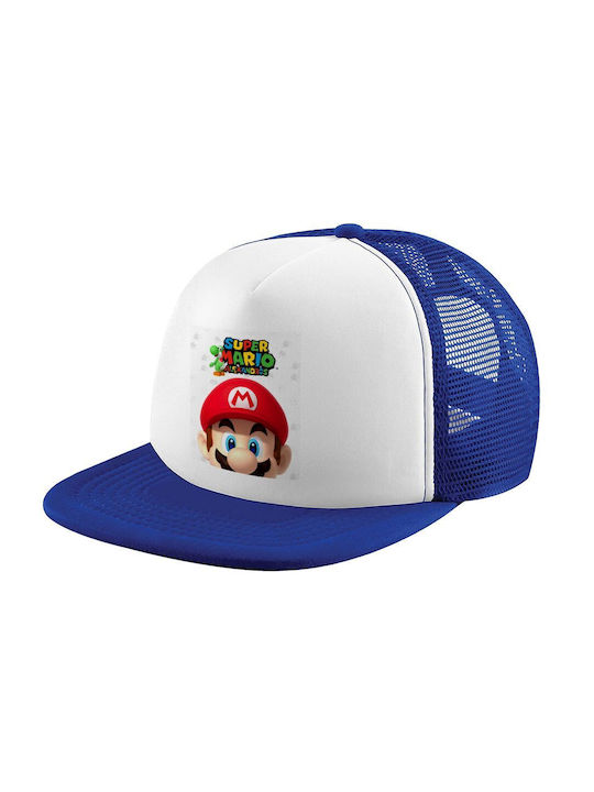 Koupakoupa Kids' Hat Fabric Super Mario Head White