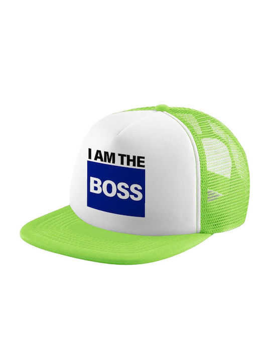 Koupakoupa Παιδικό Καπέλο Υφασμάτινο I Am The Boss Πράσινο