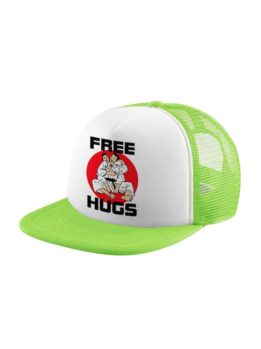 Koupakoupa Παιδικό Καπέλο Υφασμάτινο Judo Free Hugs Πράσινο