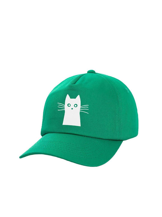 Koupakoupa Παιδικό Καπέλο Υφασμάτινο Μαύρη Γάτα Πράσινο
