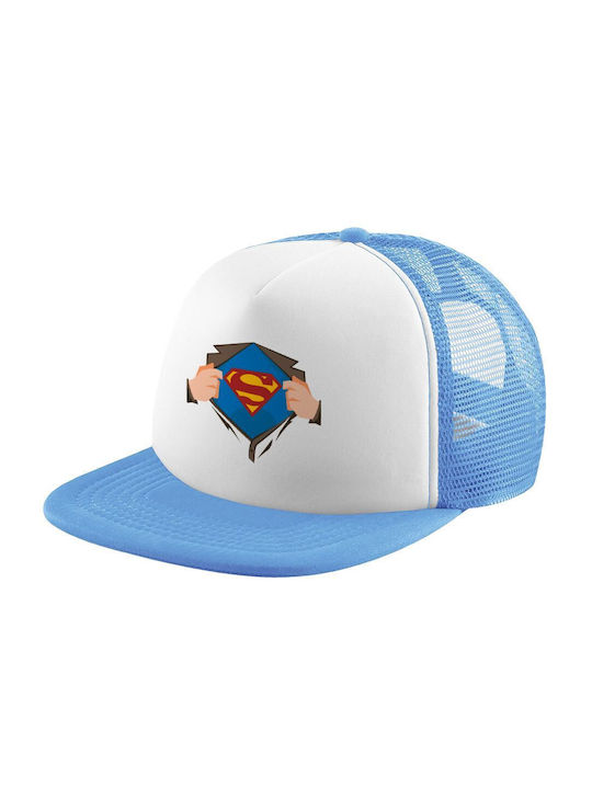 Koupakoupa Παιδικό Καπέλο Υφασμάτινο Superman Hands Γαλάζιο