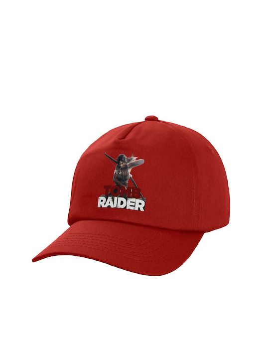 Koupakoupa Pălărie pentru Copii Tesatura Tomb Raider Roșu