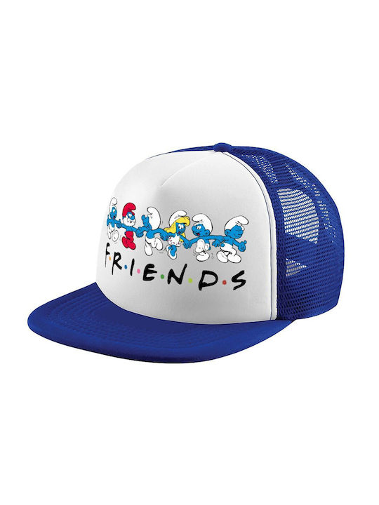 Koupakoupa Pălărie pentru Copii Tesatura Friends Smurfs Alb