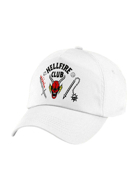 Koupakoupa Παιδικό Καπέλο Υφασμάτινο Hellfire Club Λευκό