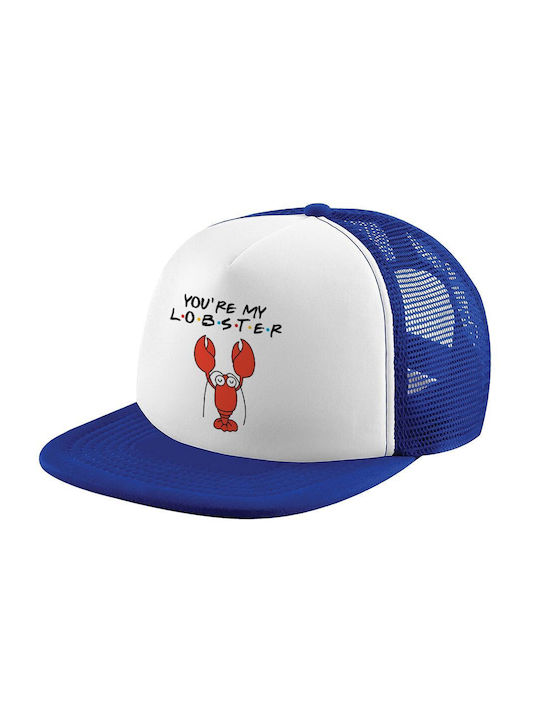 Koupakoupa Kids' Hat Jockey Fabric Friends You're My Lobster White