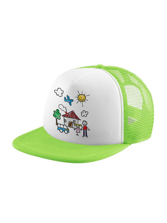 Koupakoupa Kids' Hat Jockey Fabric Green