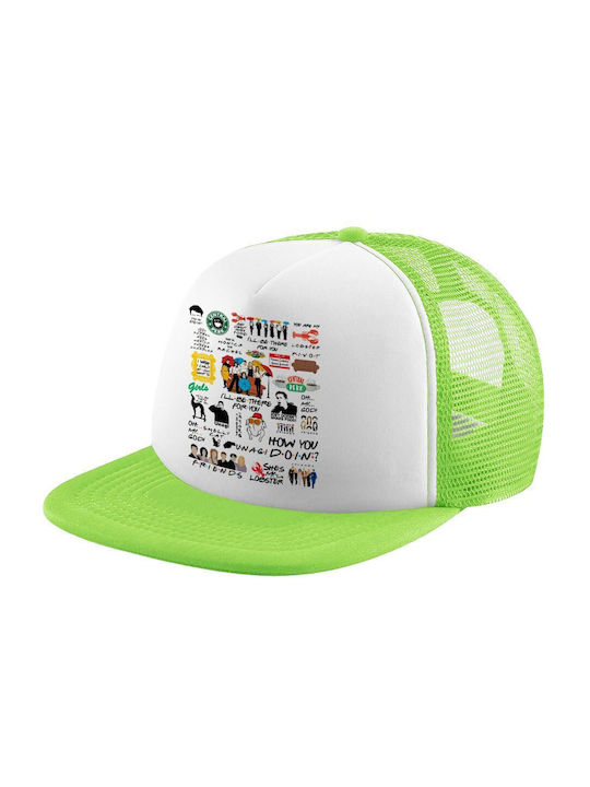 Koupakoupa Kids' Hat Jockey Fabric Friends Green