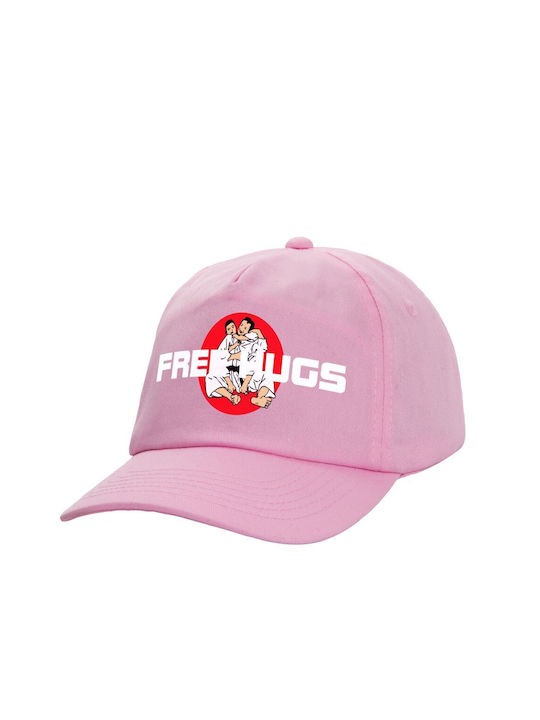 Koupakoupa Kids' Hat Fabric Judo Free Hugs Pink