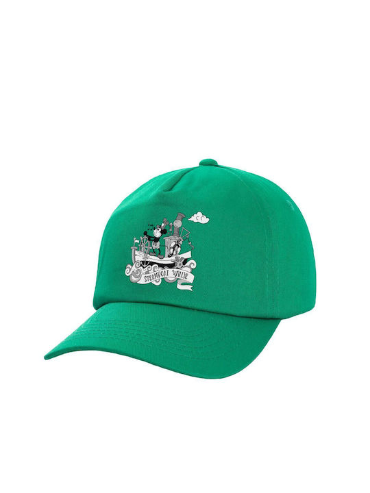 Koupakoupa Pălărie pentru Copii Tesatura Steamboat Verde