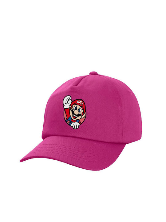 Koupakoupa Παιδικό Καπέλο Υφασμάτινο Super Mario Win Μωβ