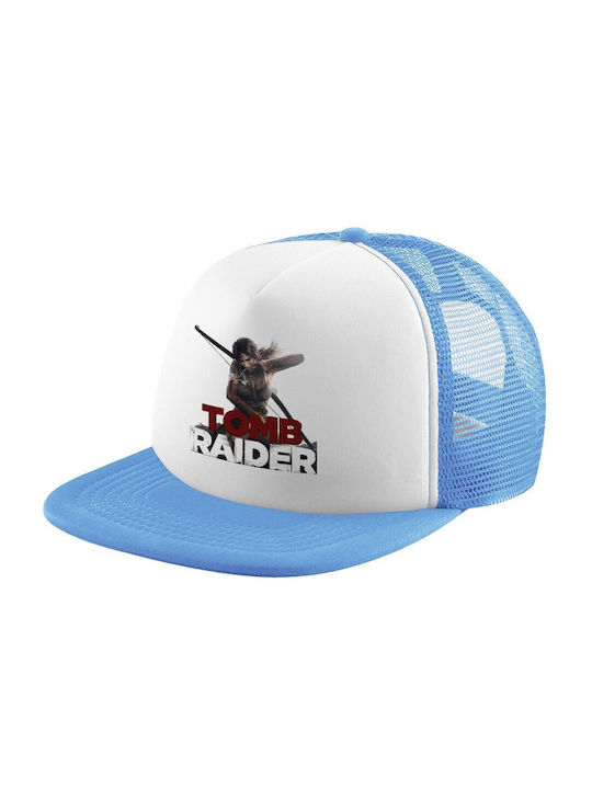 Koupakoupa Παιδικό Καπέλο Jockey Υφασμάτινο Tomb Raider Γαλάζιο