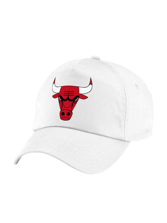 Koupakoupa Kinderhut Stoff Chicago Bulls Weiß