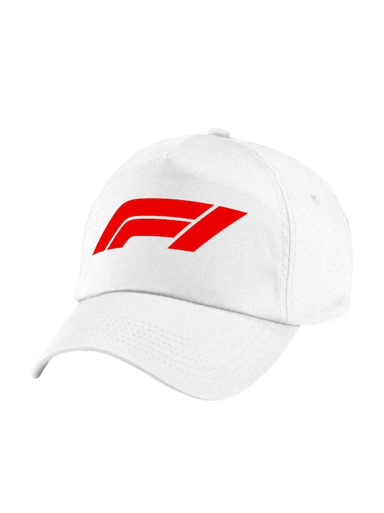 Koupakoupa Παιδικό Καπέλο Υφασμάτινο Formula 1 Λευκό
