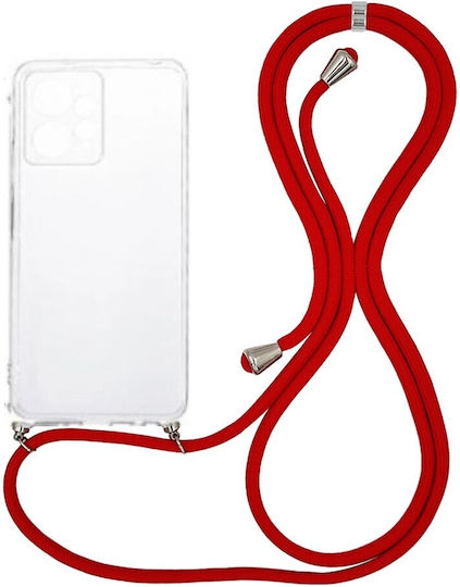 Back Cover Σιλικόνης με Λουράκι Διάφανο (Oppo A78 4G)