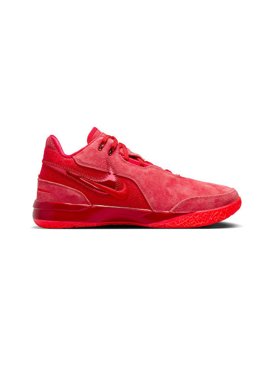 Nike LeBron NXXT Gen AMPD Low Basketball Shoes University Red / Bright Crimson