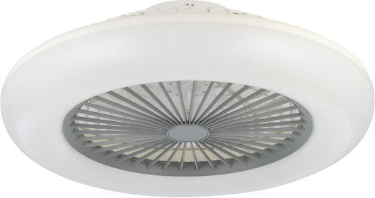 Eglo Sayulita-L Ceiling Fan 55cm with Light Fixture White