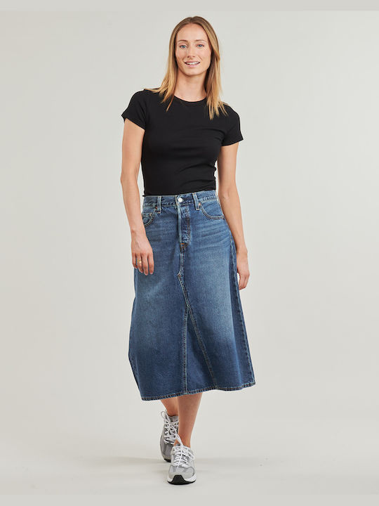 Levi's Mini Skirt in Blue color