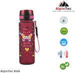 AlpinPro Kids Water Bottle Butterfly Plastic 500ml