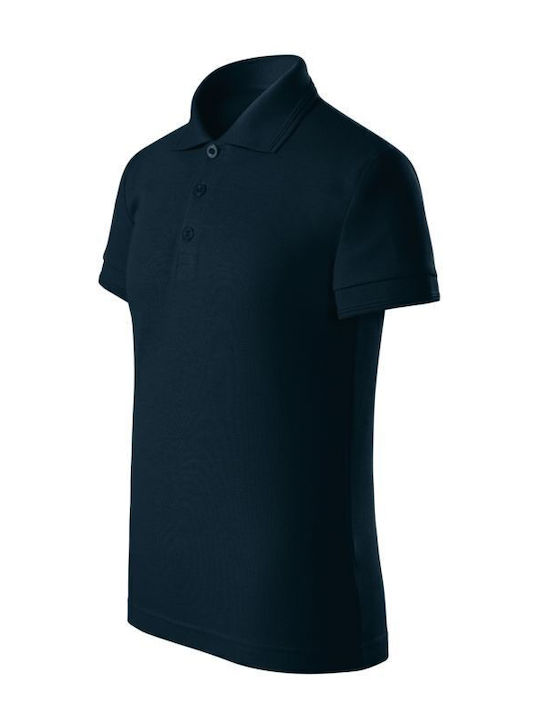 Kids Top Polo Navy Blue