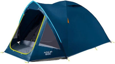 Vango Alpha 300 CLR Camping Tent Blue 4 Seasons for 3 People 285x190x130cm Blue clear