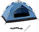 Go Clever Αυτόματη Σκηνή Camping Μπλε για 4 Άτομα 200x200x135εκ.