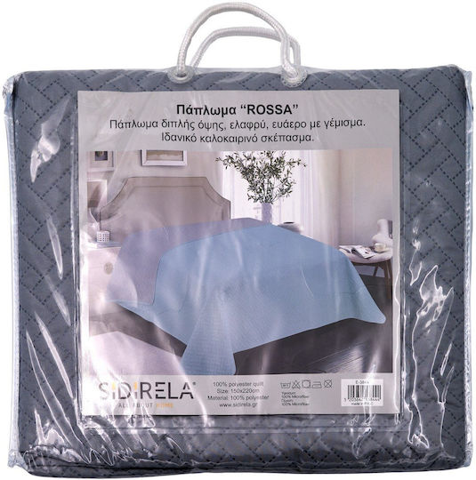 Sidirela Κουβερλί Μονό Grey 150x220cm