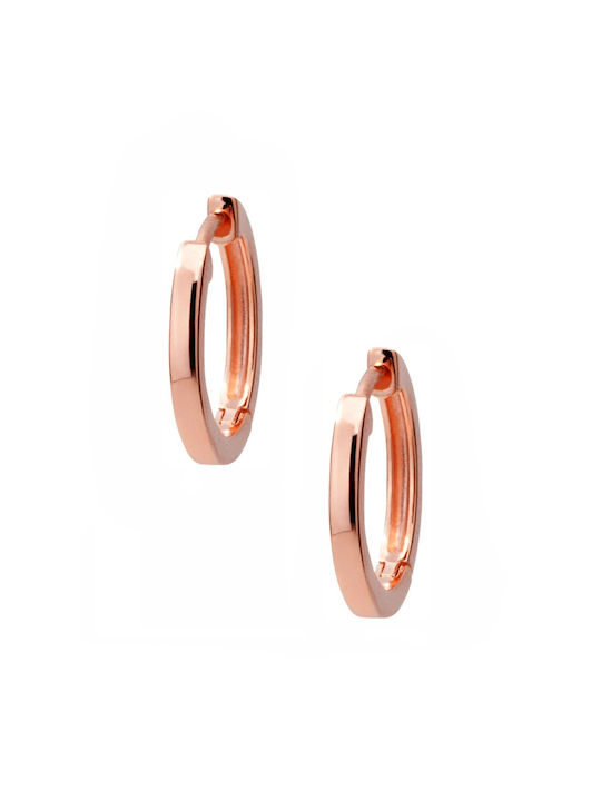 Kritsimis Earrings Hoops made of Silver Gold Plated