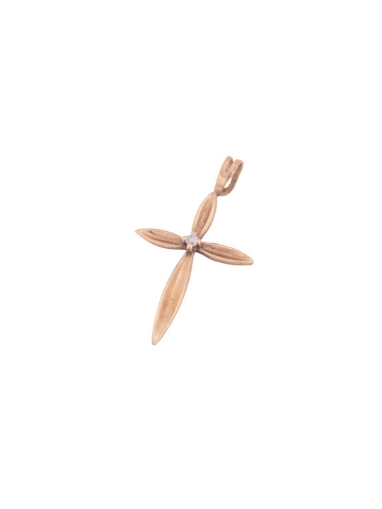 Damen Gold Kreuz 14K