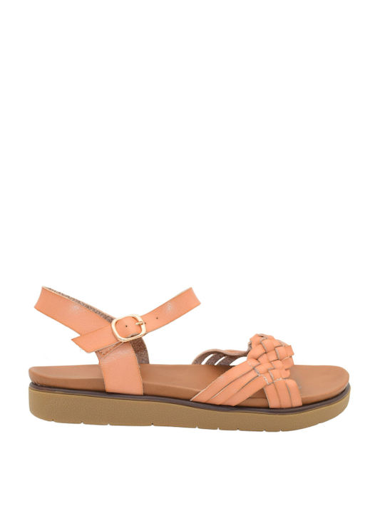 Morena Spain Women's Sandals with Ankle Strap Beige