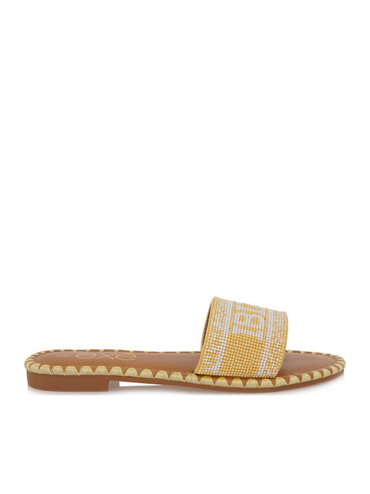Exe Women's Flat Sandals in Yellow Color